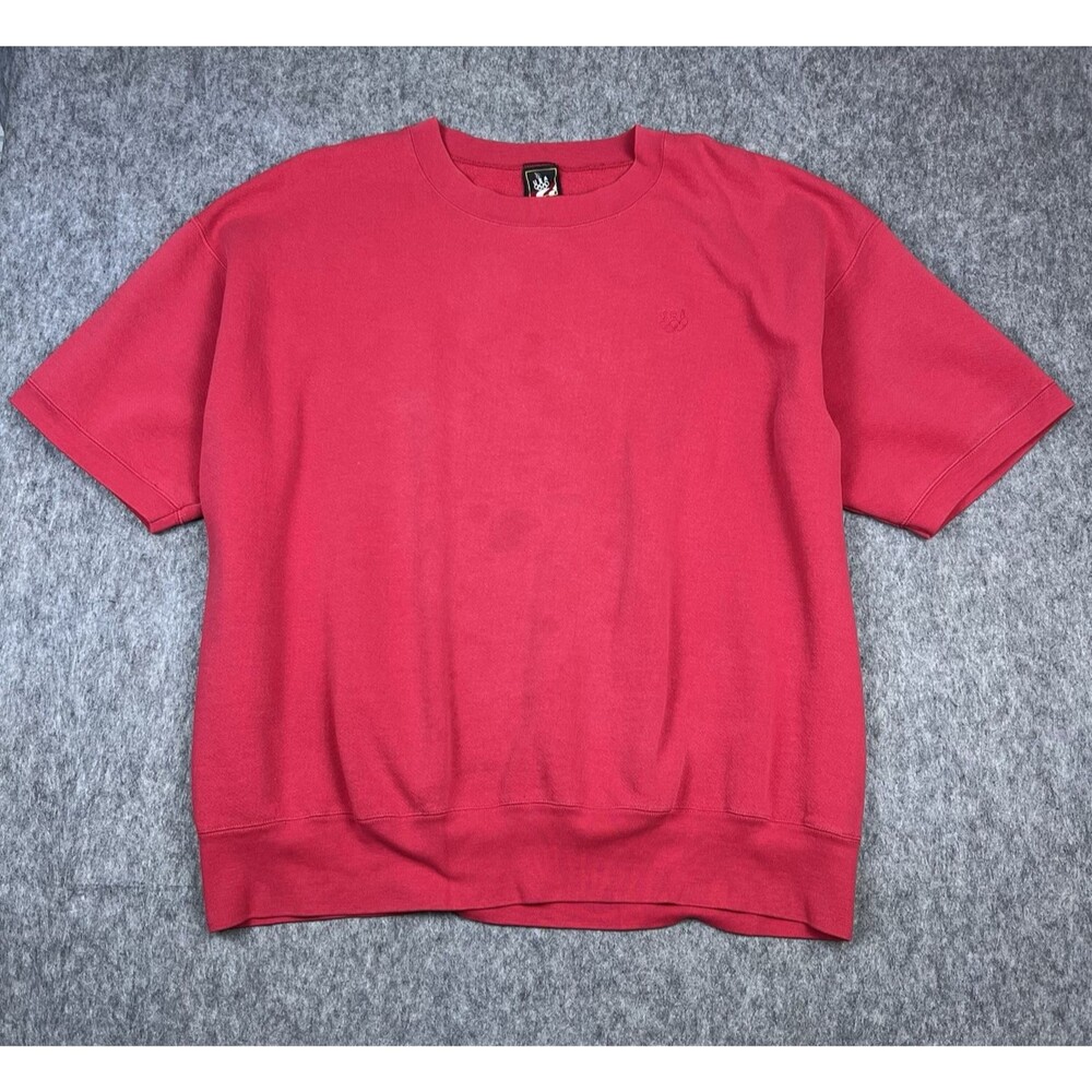 Vtg USA Olympics Men's Sweatshirt Short Sleeve Pullover Crew Neck Red Size XL